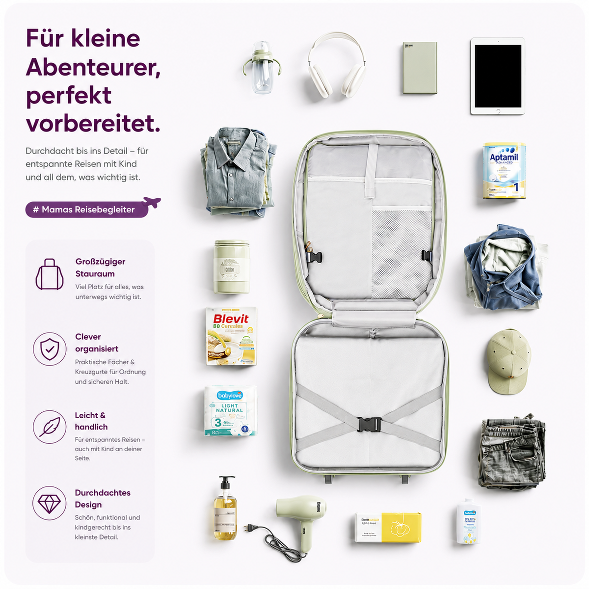 Kinder-Reisekoffer mit Sitzfunktion – Kleine Entdecker. Große Abenteuer.