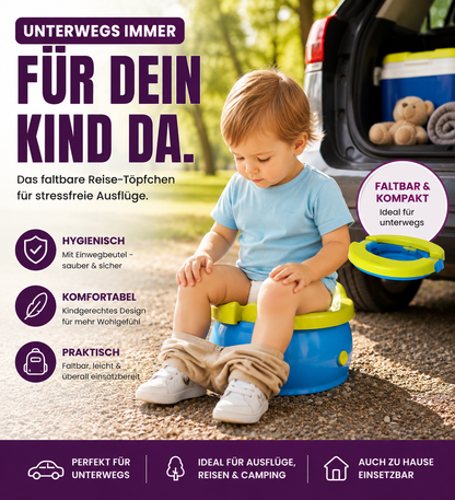 Tragbares Reise-Babytöpfchen – Für Abenteuer ohne Umwege